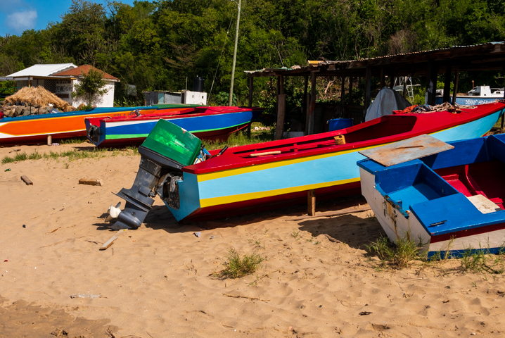 Colourful boats